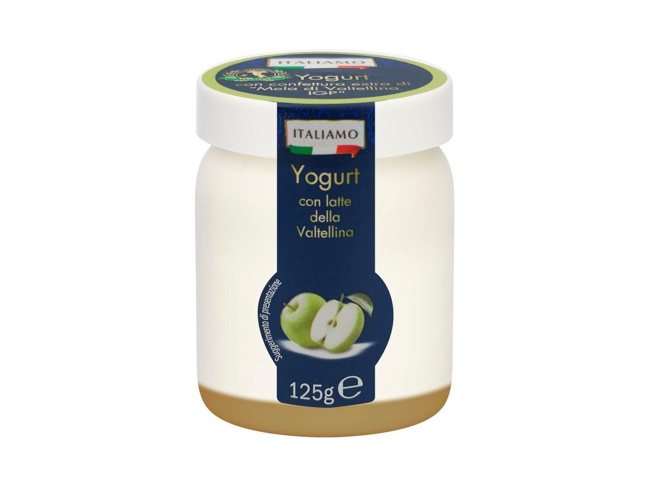 Yogurt con confettura extra di “Mela della Valtellina IGP”