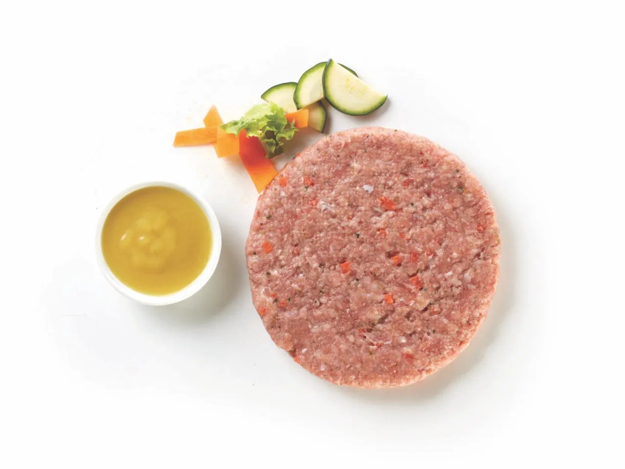 Maxi hamburger di pollo, zucchine e carote