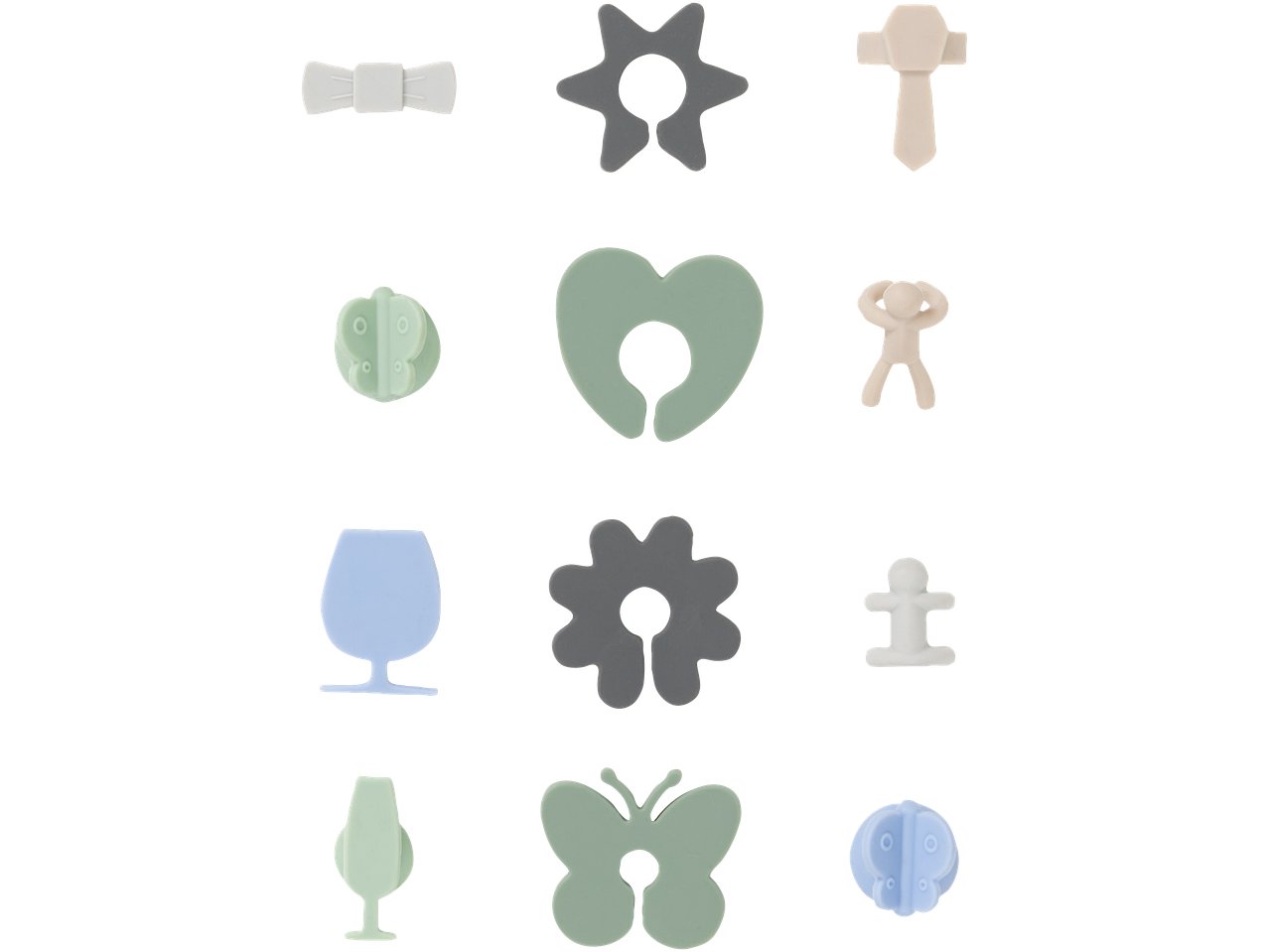 Segnabicchieri, cannucce o tappi riutilizzabili