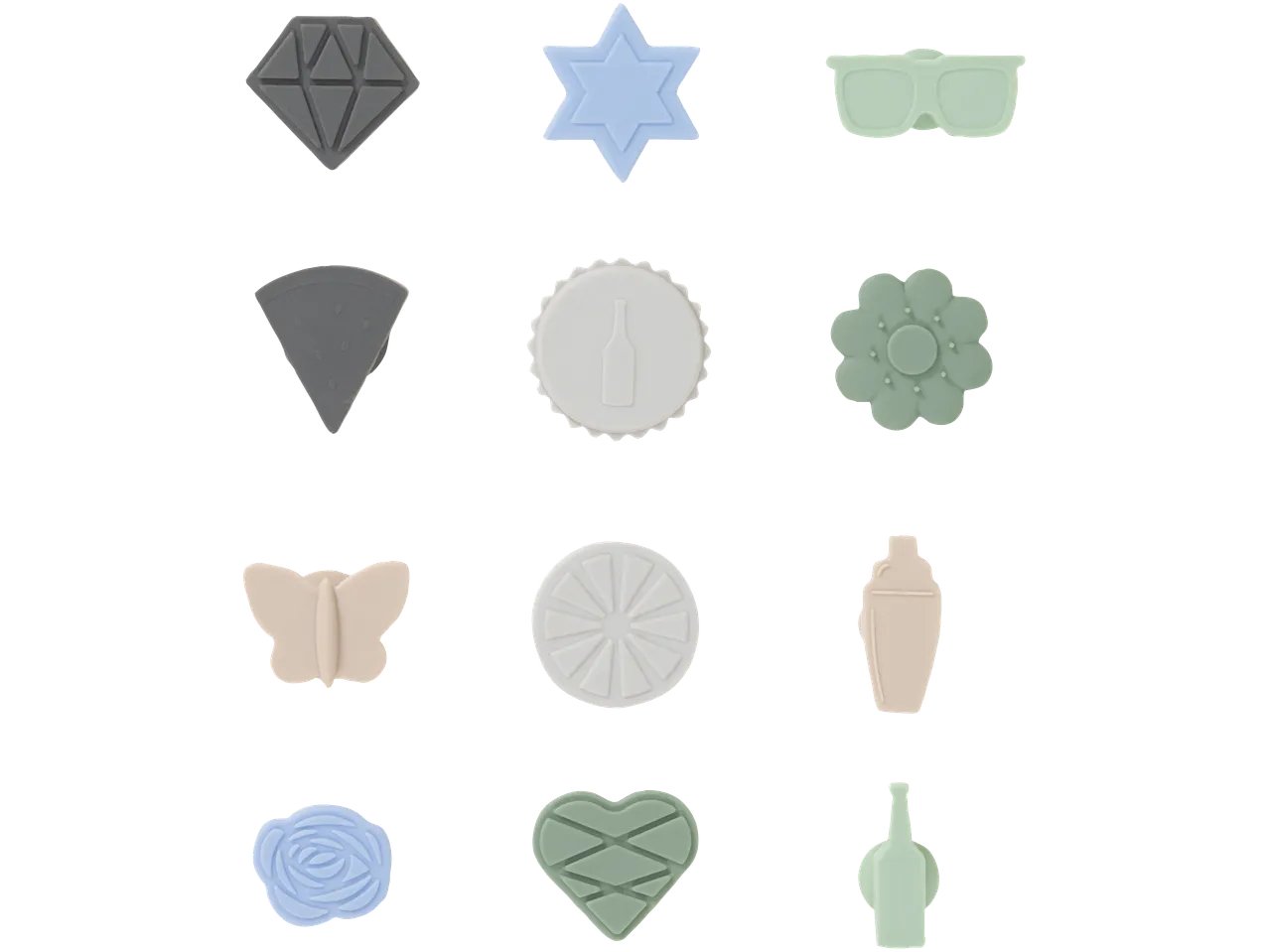 Segnabicchieri, cannucce o tappi riutilizzabili