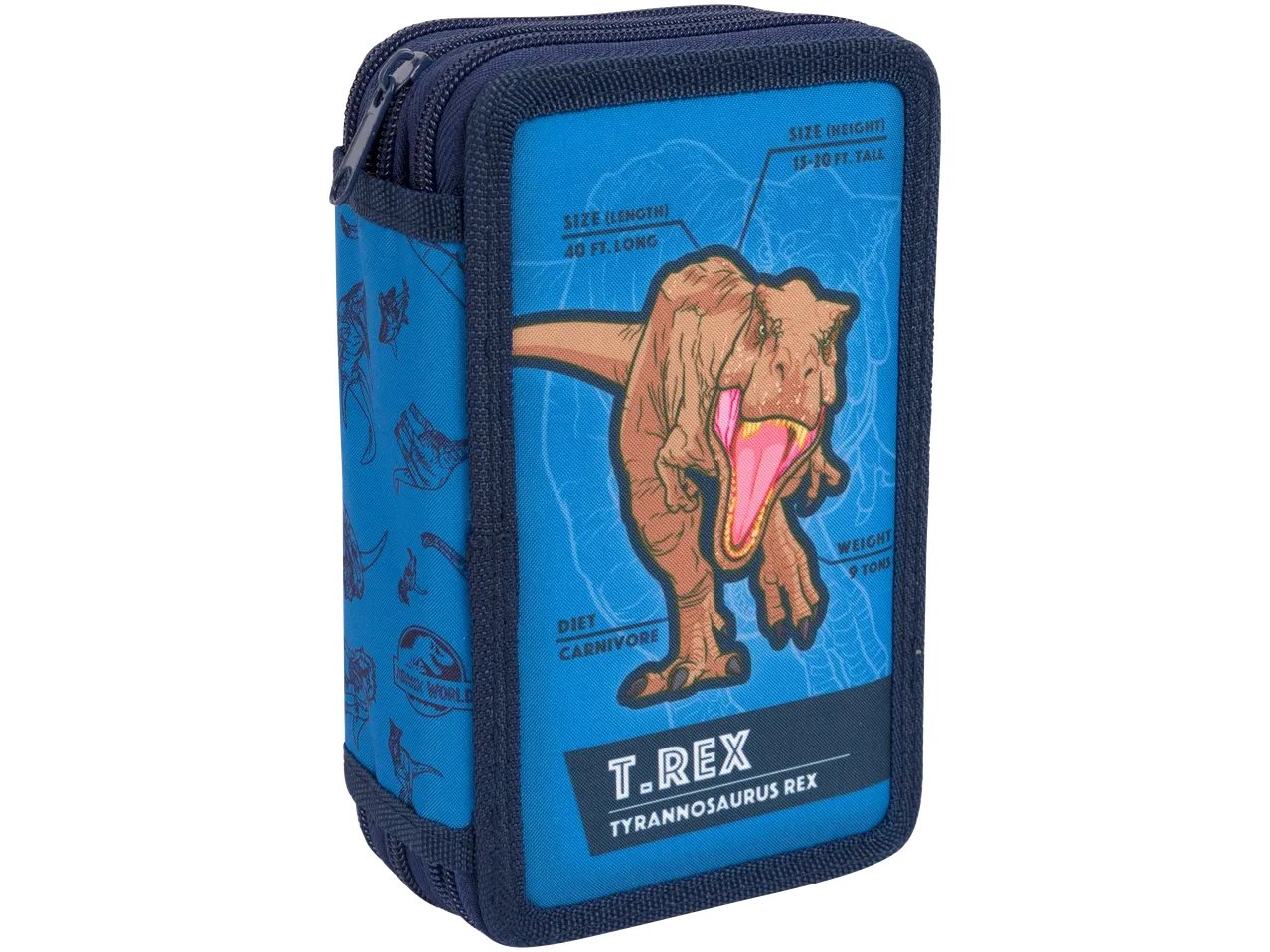 Astuccio a tre cerniere "Jurassic World, Frozen, Spiderman, Lilo & Stitch"