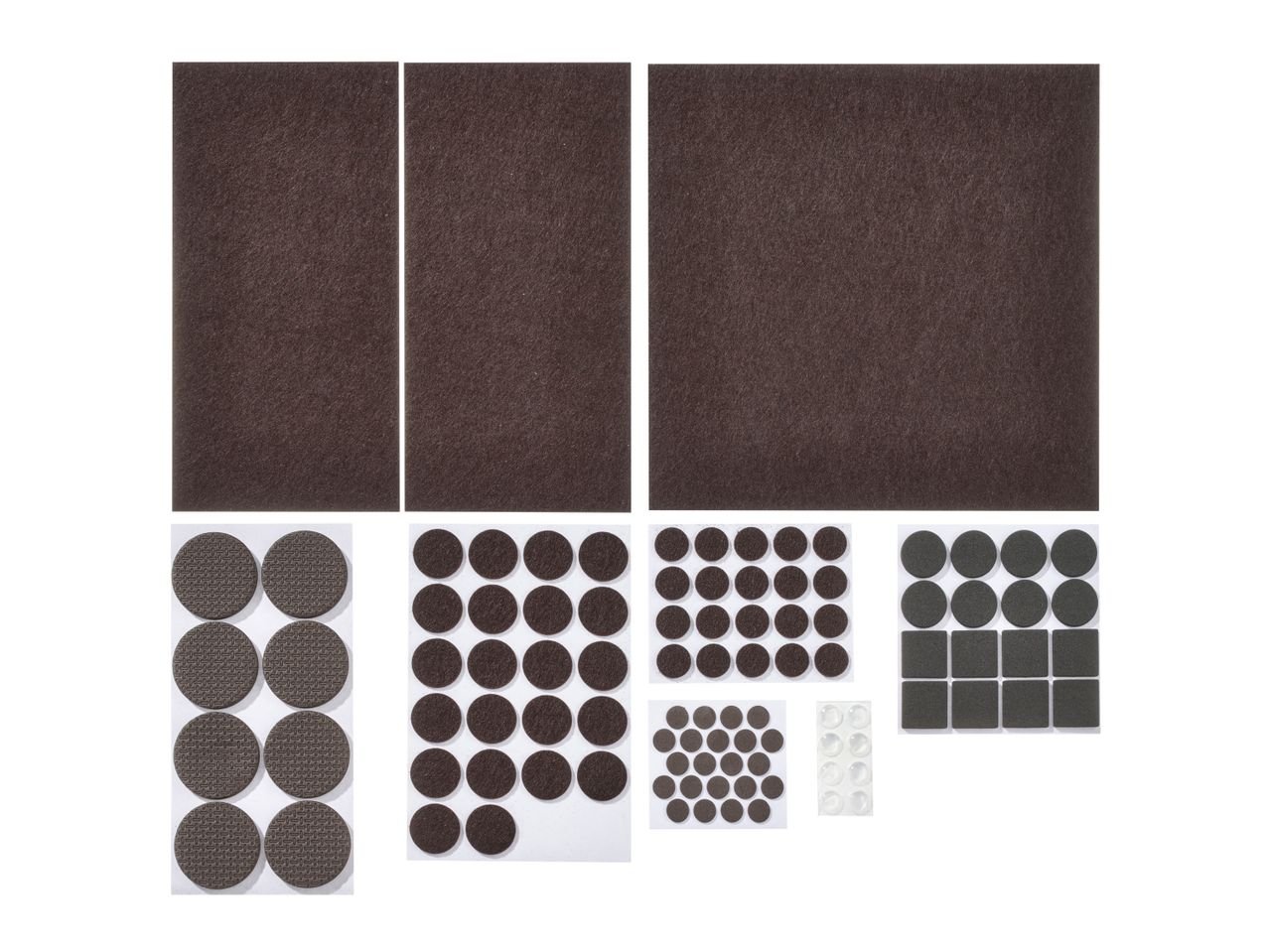 Set feltrini, protezioni adesive o cunei fermaporta