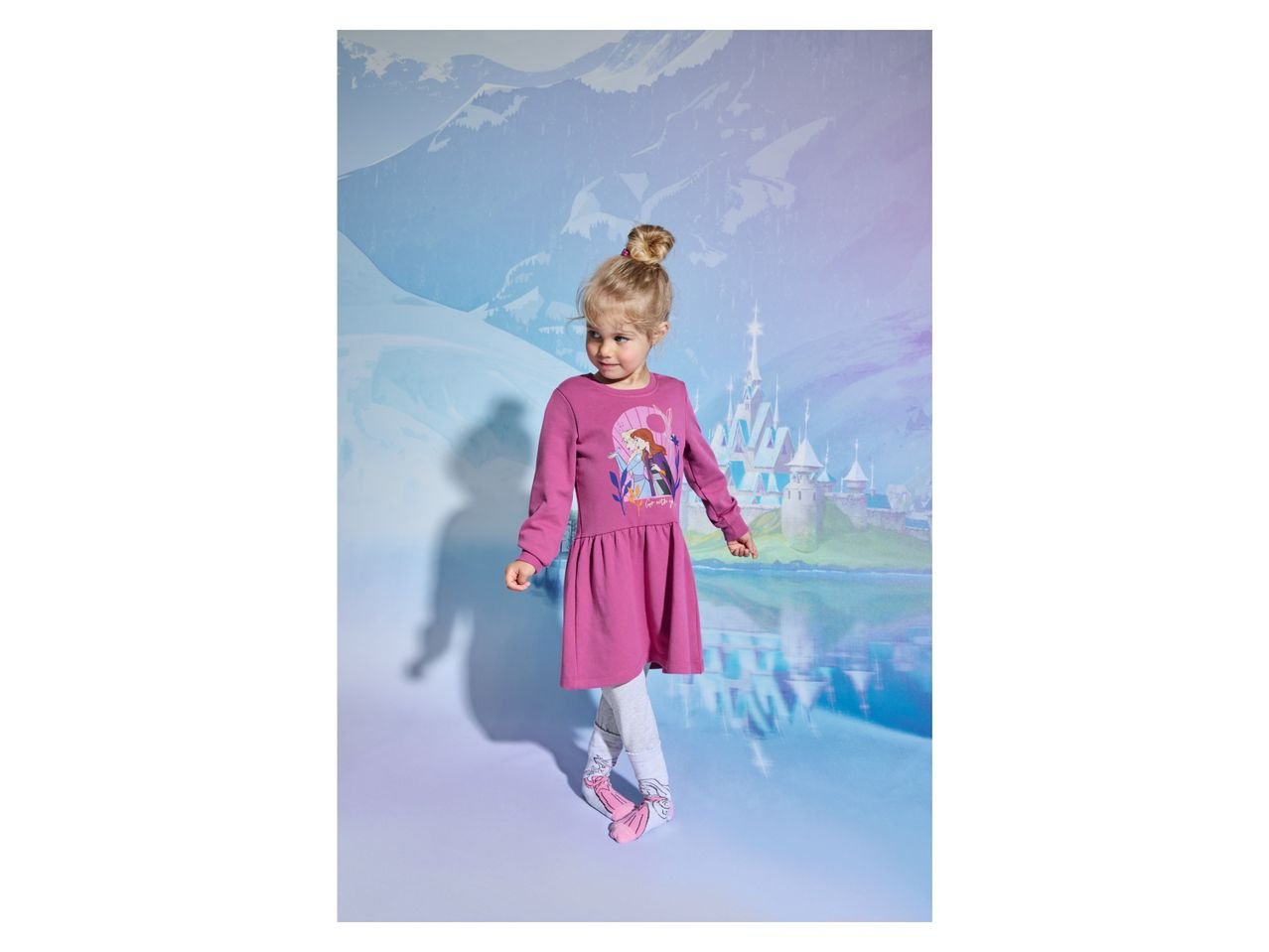 Vestito felpa da bambina "Frozen"