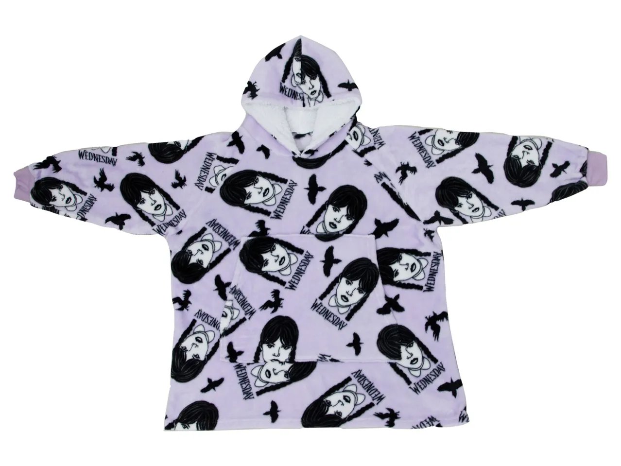 Pile con cappuccio da bambini "Wednesday"