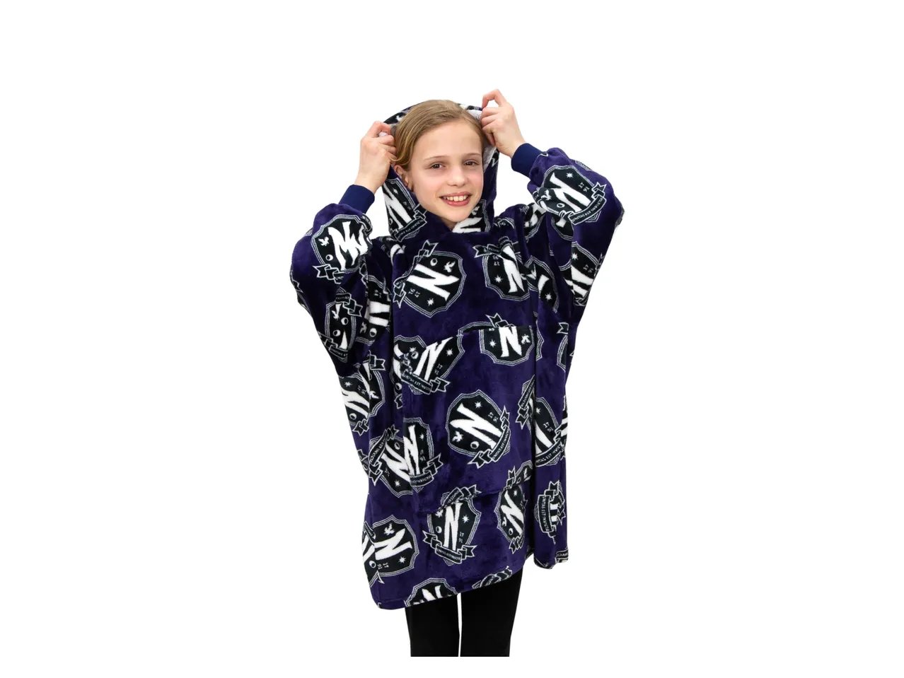 Pile con cappuccio da bambini "Wednesday"