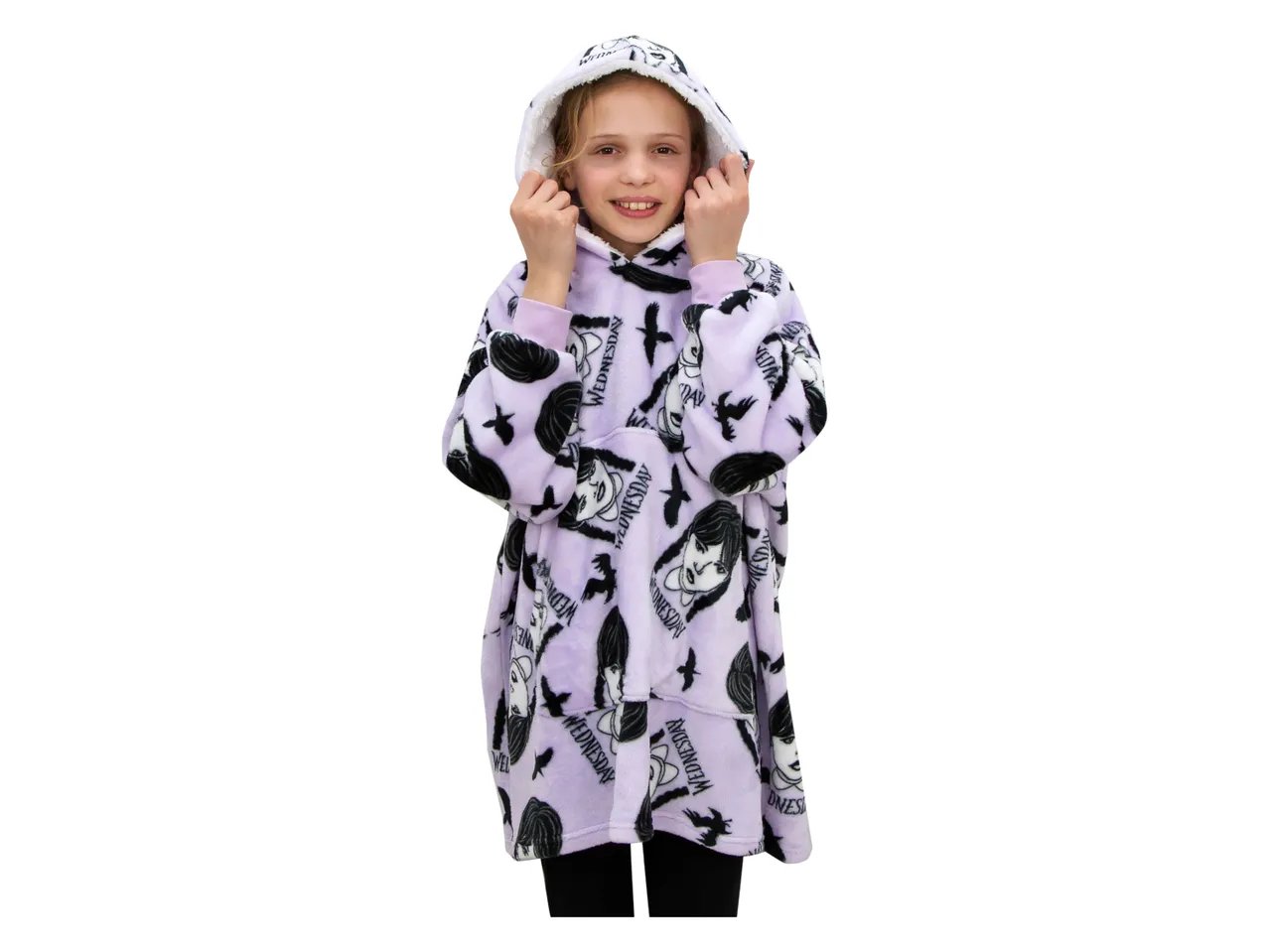 Pile con cappuccio da bambini "Wednesday"