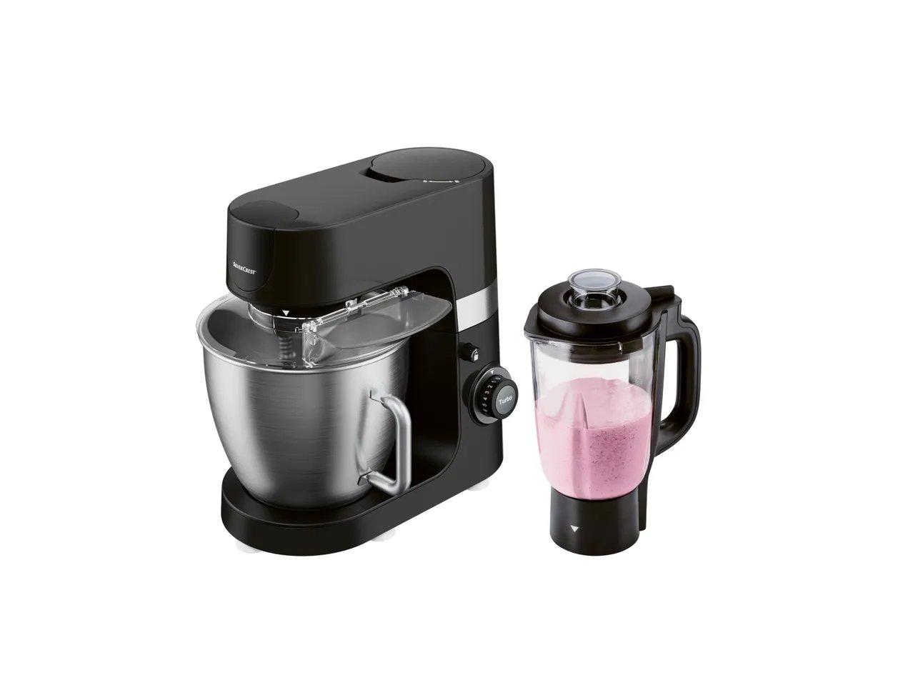 Impastatrice planetaria con inserto mixer, nera