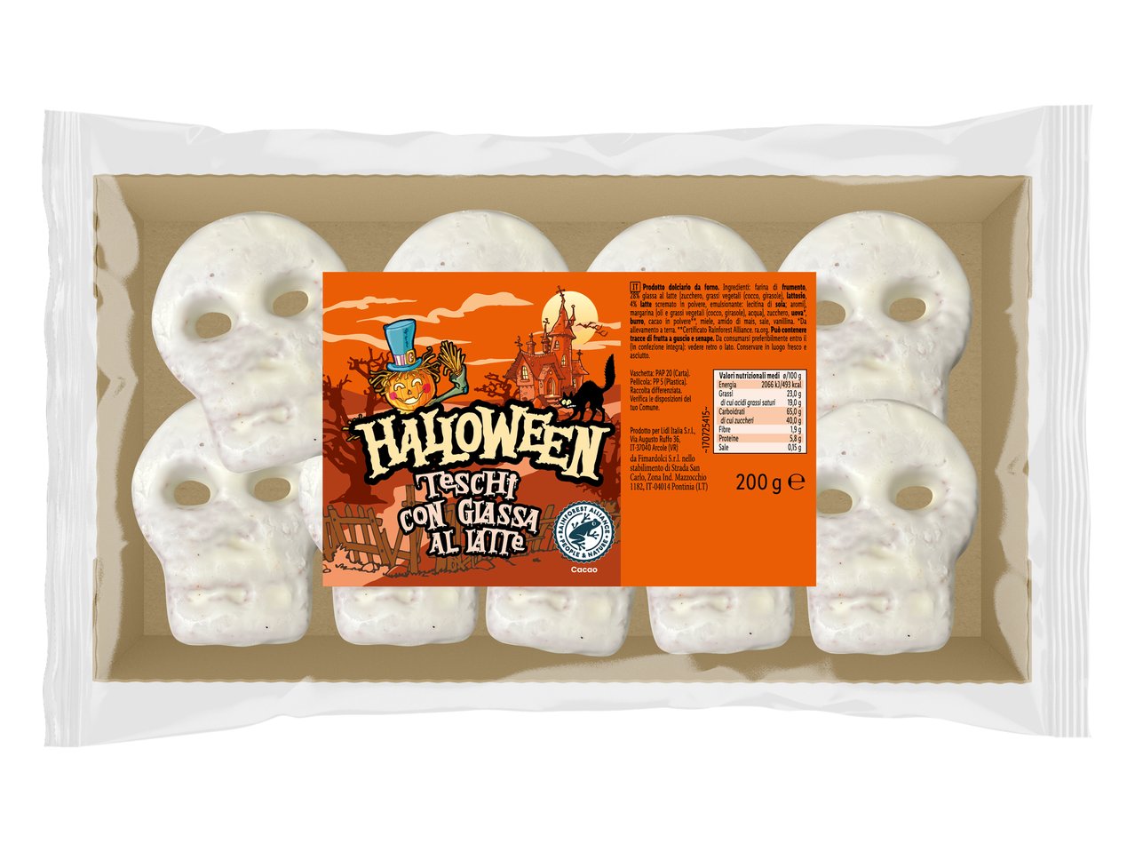 Biscotti a forma di teschio