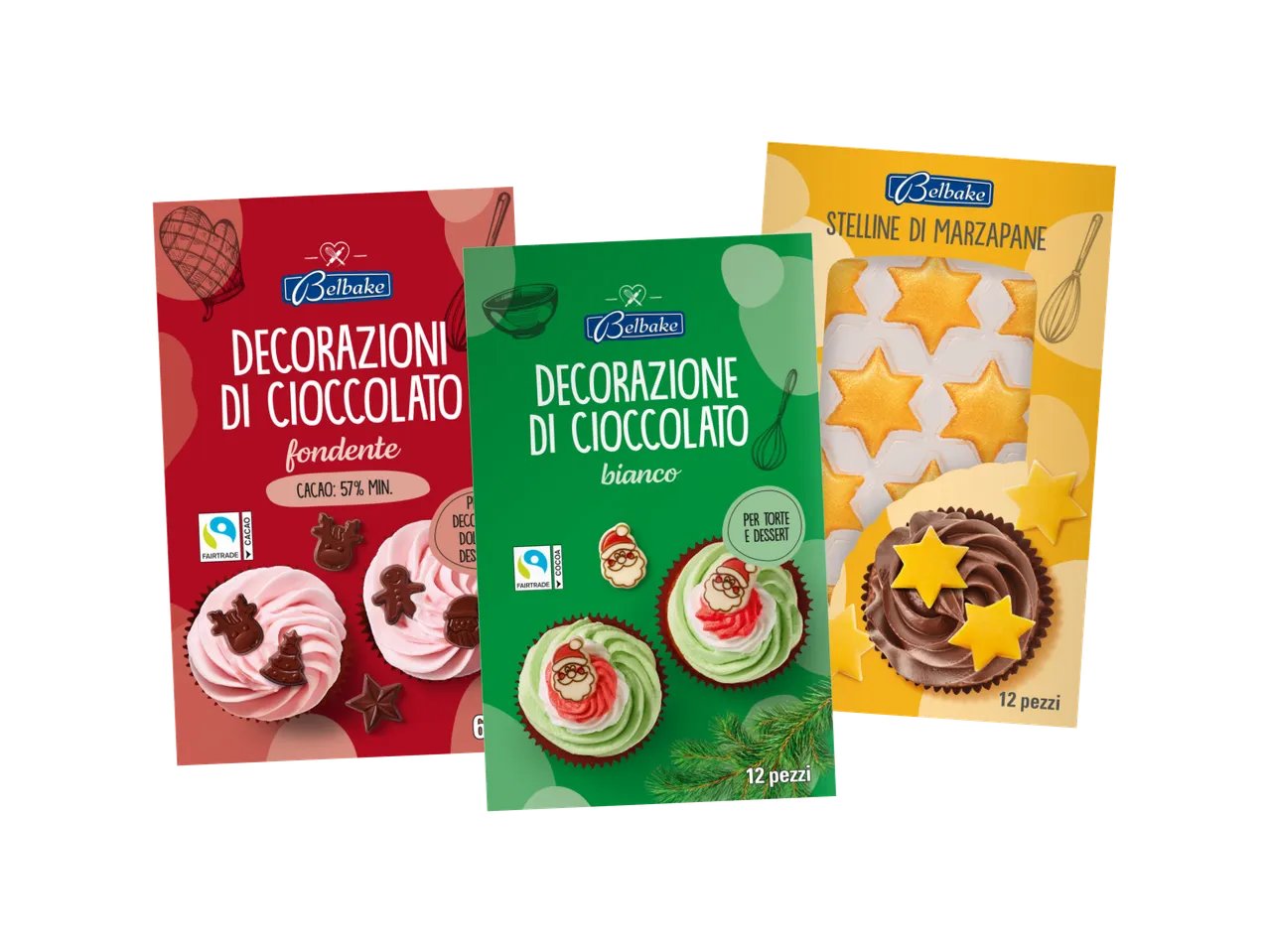 Decorazioni di zucchero tema natale