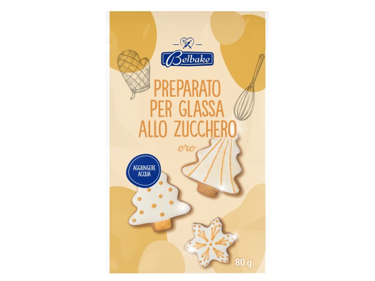 Preparato per glassa allo zucchero