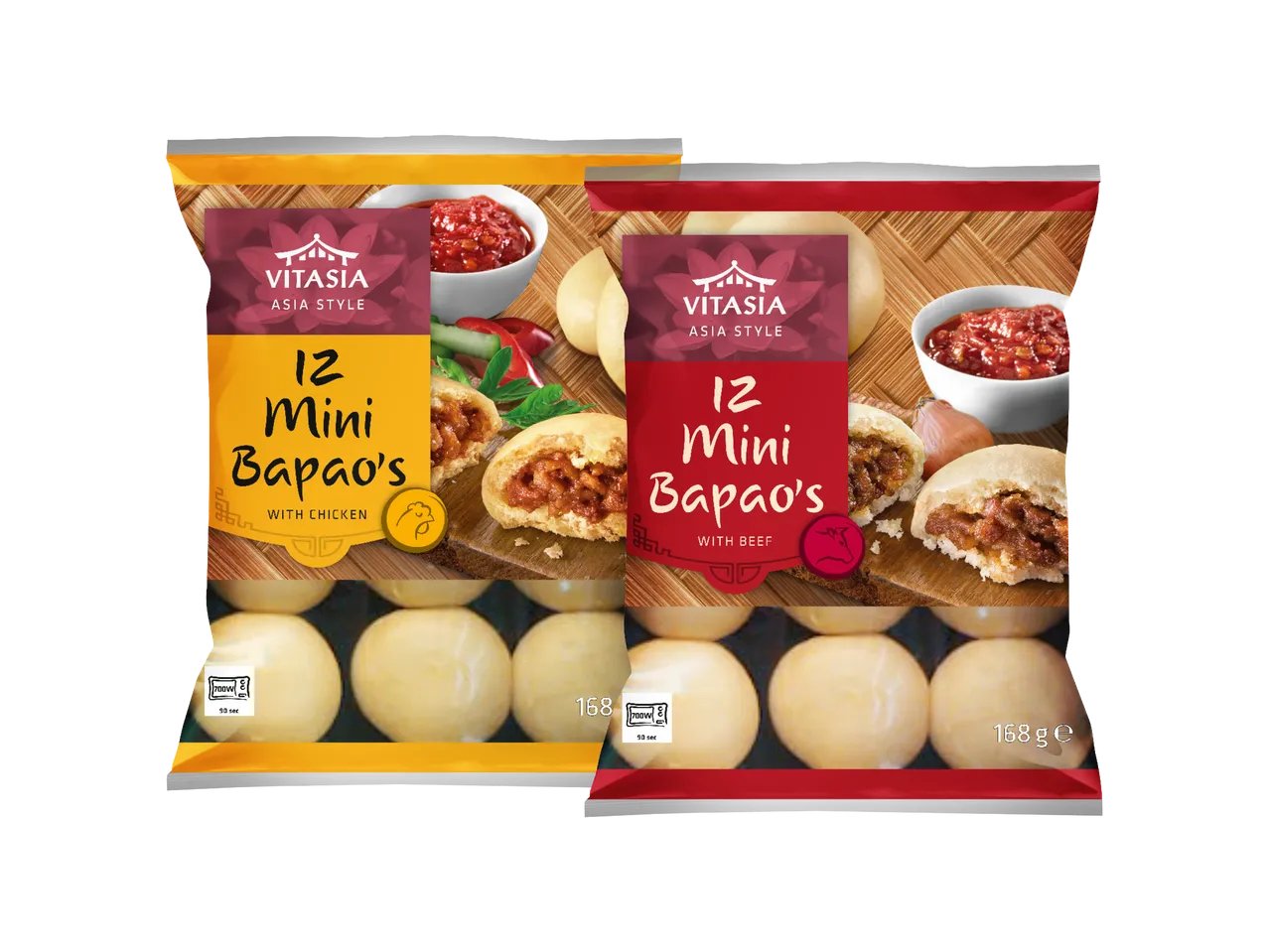 Mini fagottini ripieni al vapore