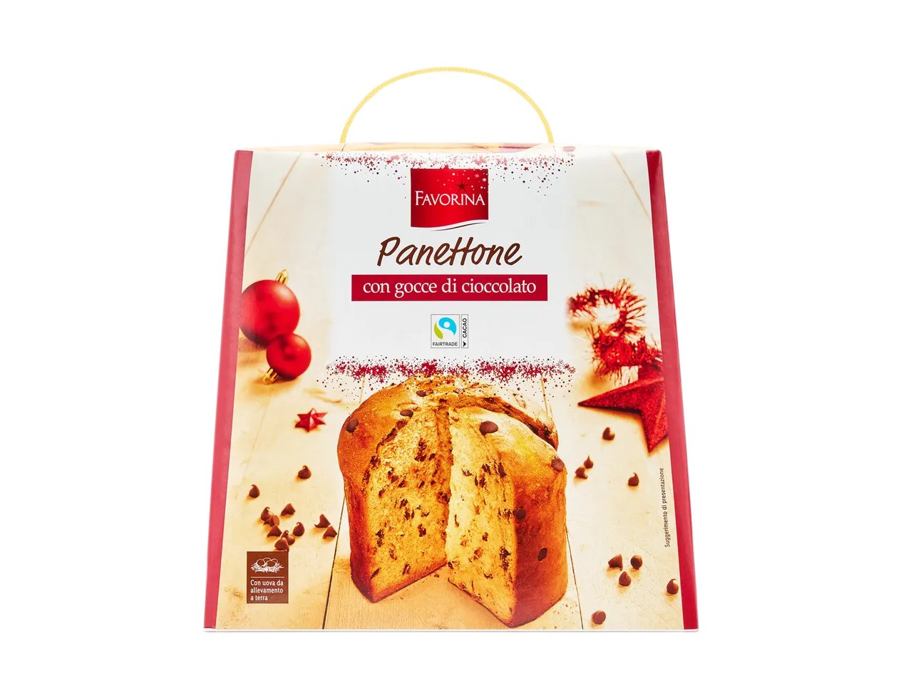 Panettone con gocce di cioccolato