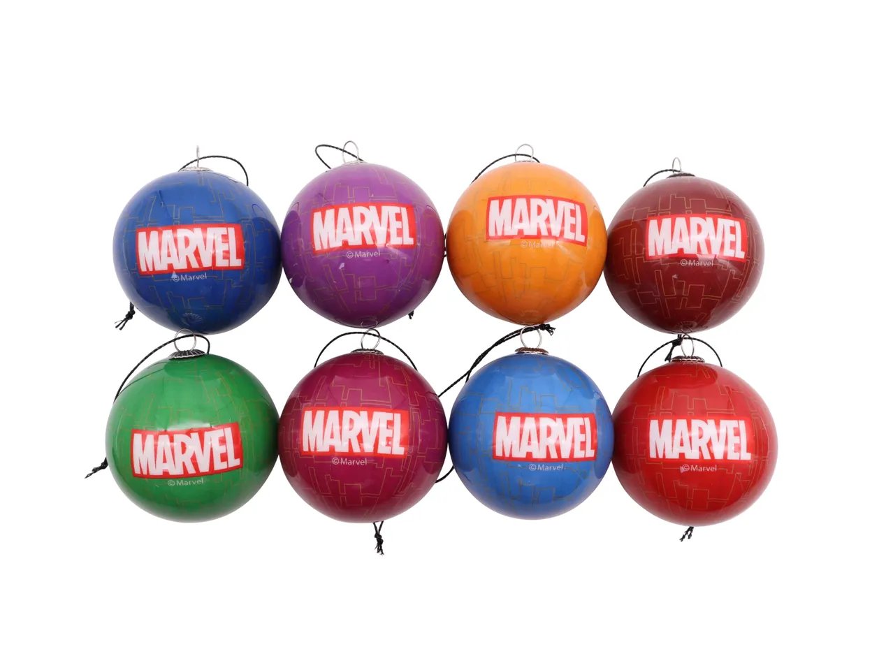 Set palline natalizie "Marvel, Frozen, Mickey Mouse", 8 pezzi