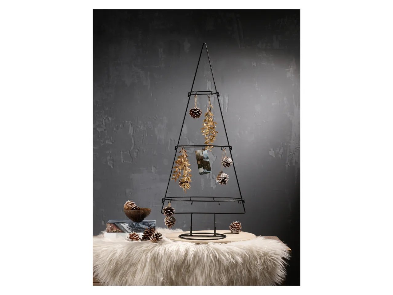 Albero di Natale stilizzato con gancio portalumini