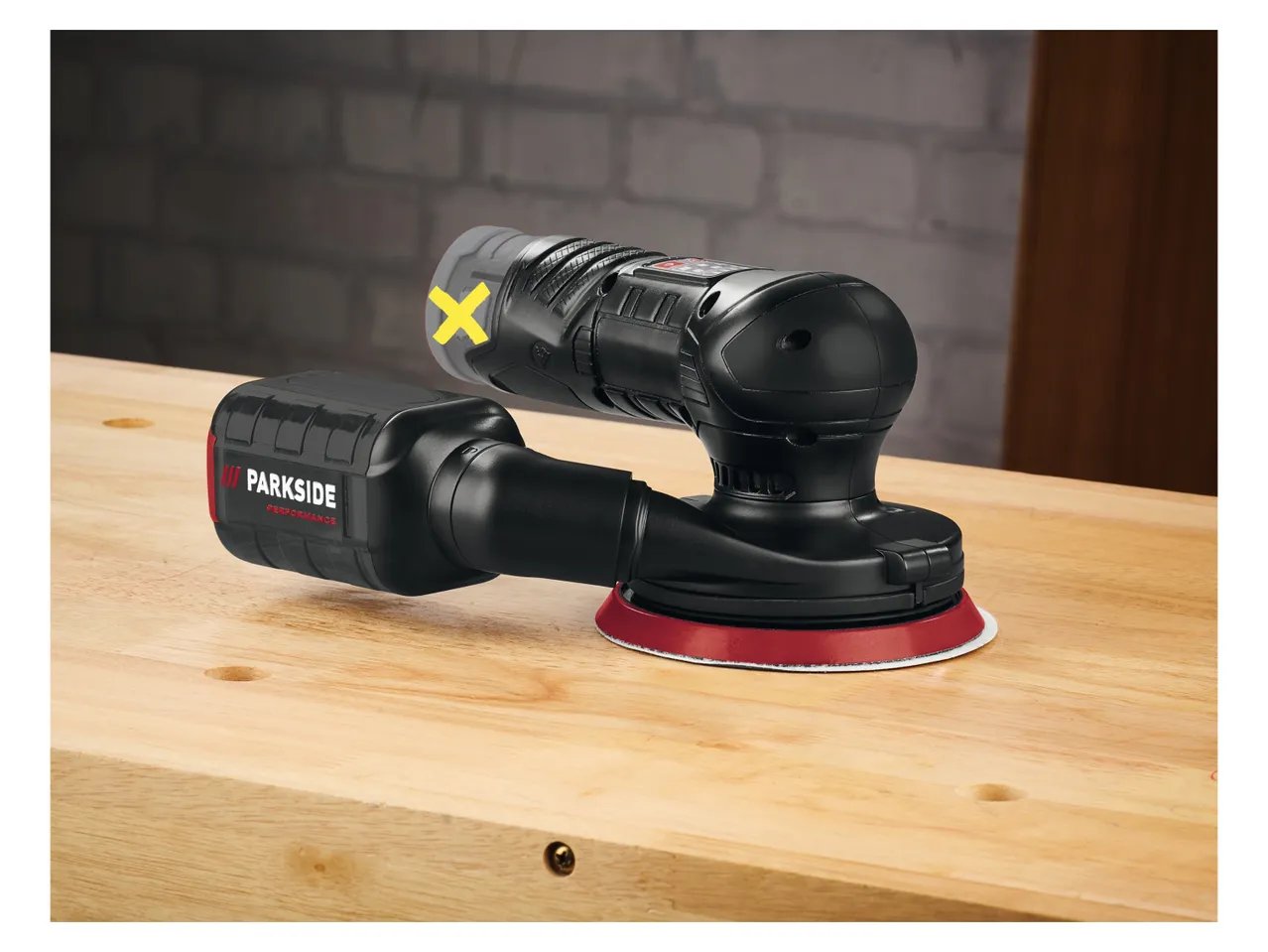 Smerigliatrice orbitale o eccentrica ricaricabile