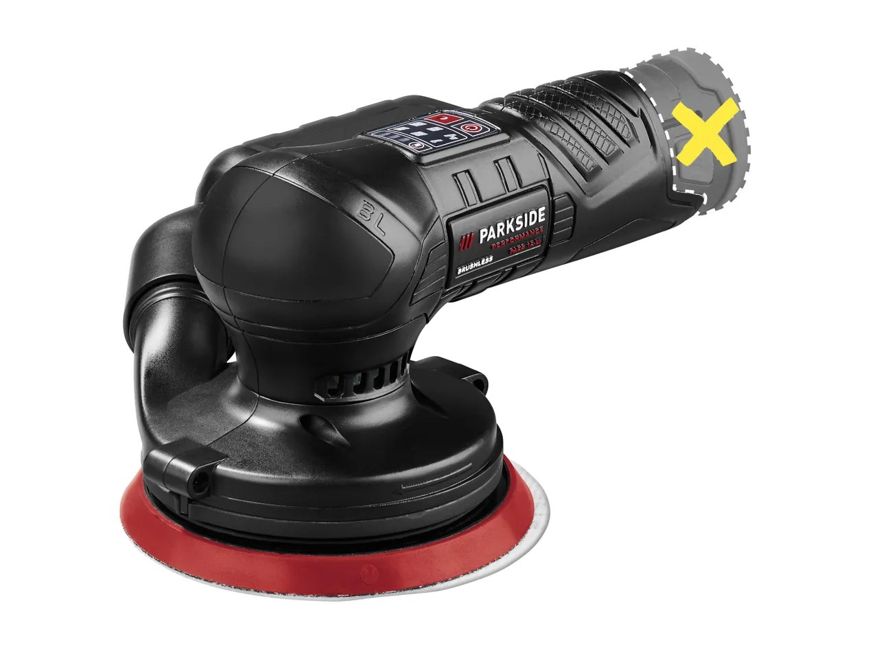 Smerigliatrice orbitale o eccentrica ricaricabile