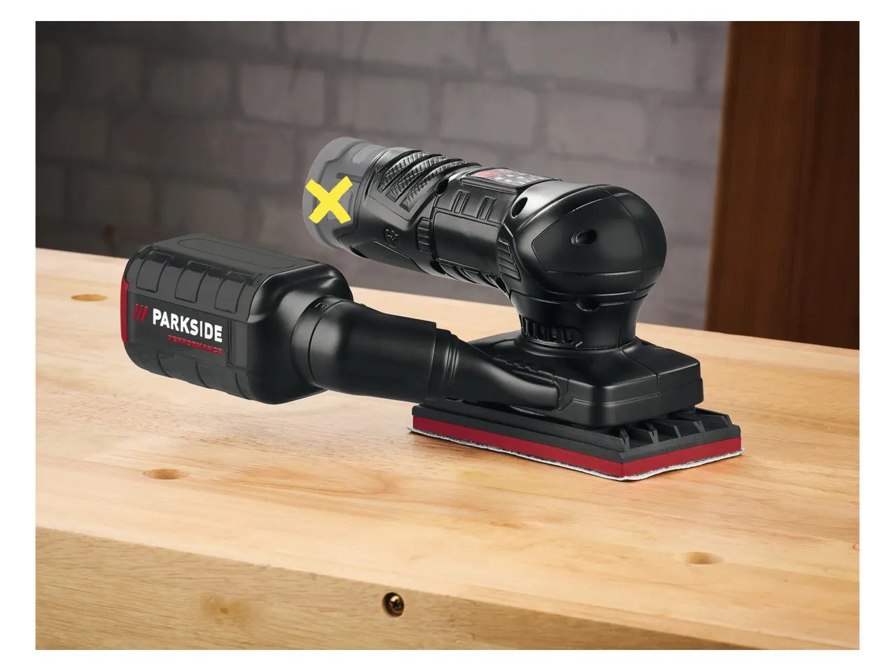 Smerigliatrice orbitale o eccentrica ricaricabile