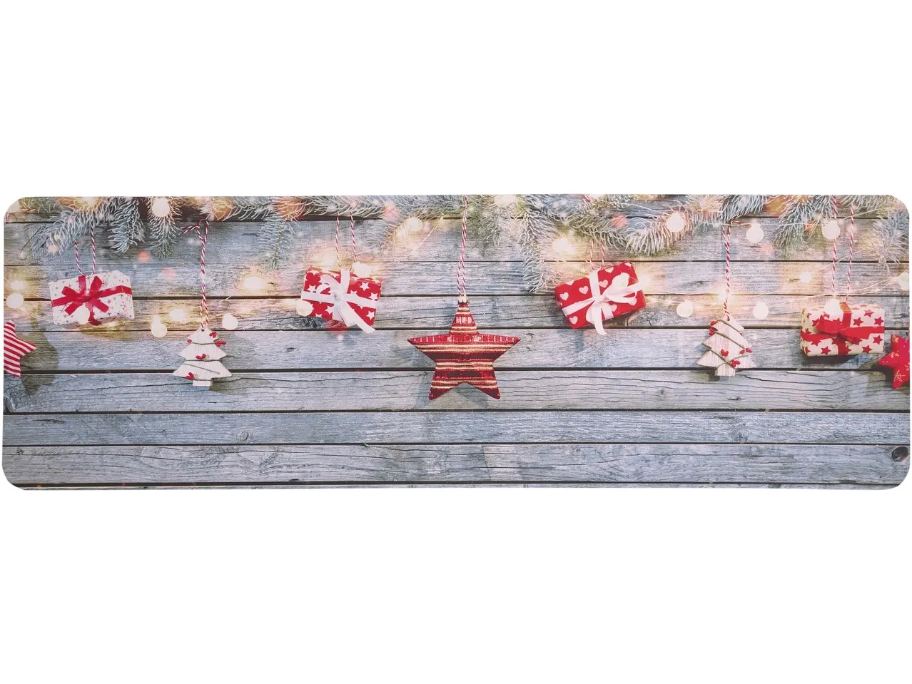 Tappeto natalizio da cucina, 50x150 cm