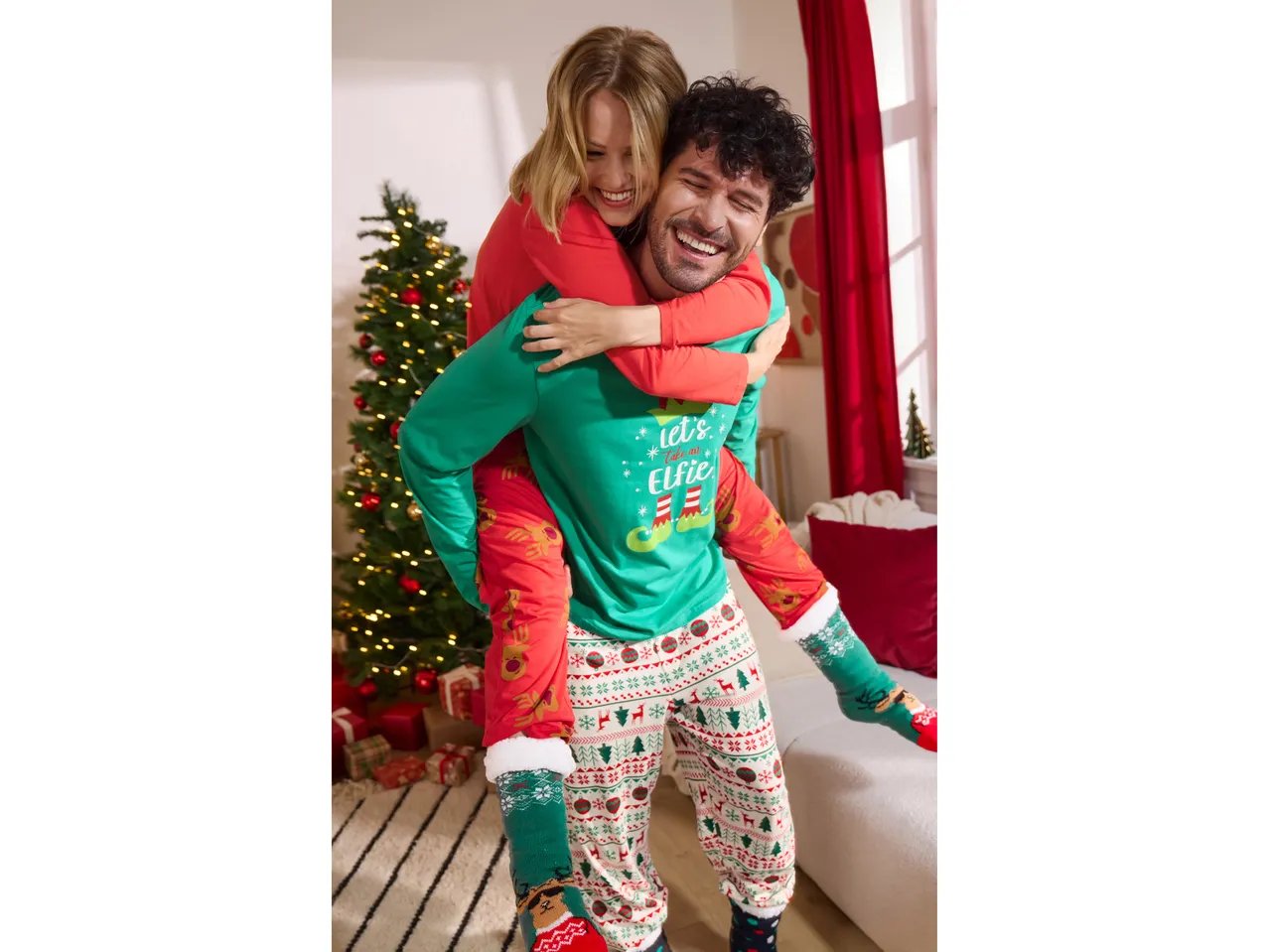 Calze antiscivolo natalizie per adulti