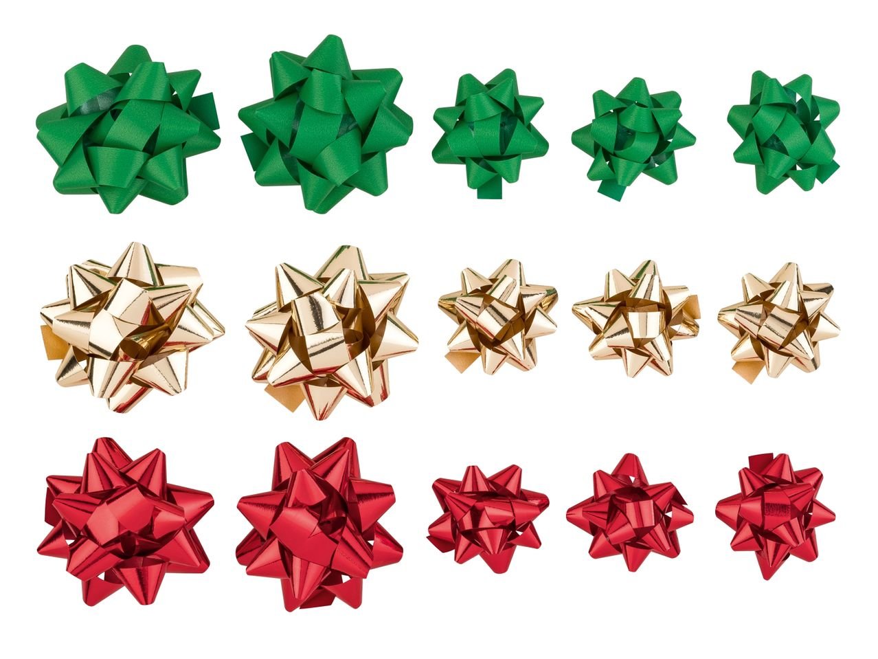 Set nastri o coccarde regalo, 6 o 15 pezzi