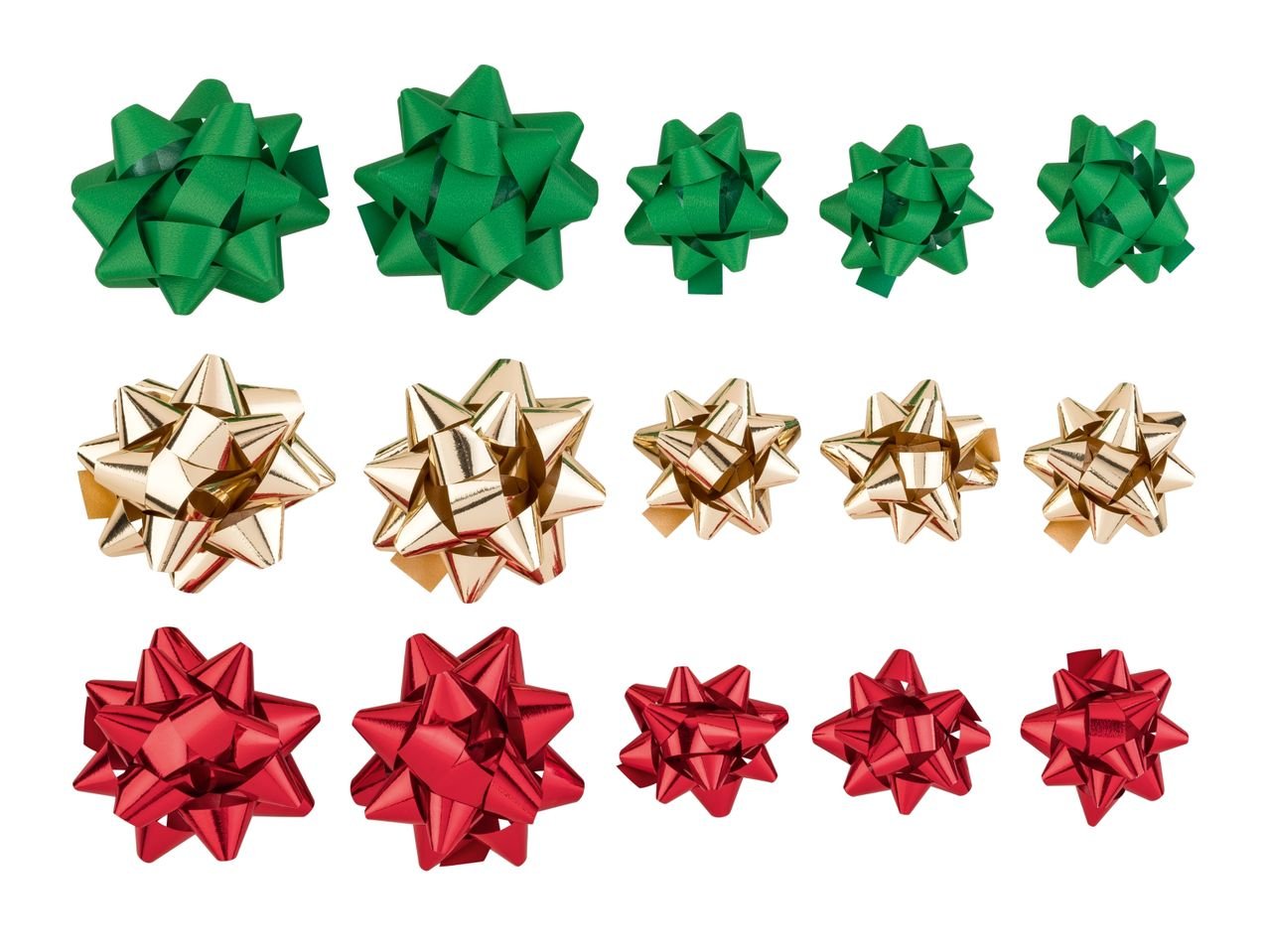 Set nastri o coccarde regalo, 6 o 15 pezzi