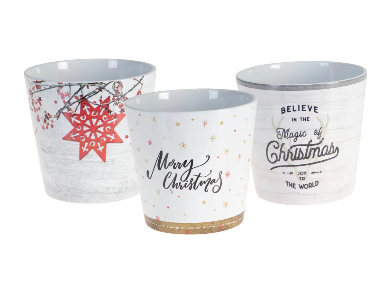 Vaso in ceramica di natale