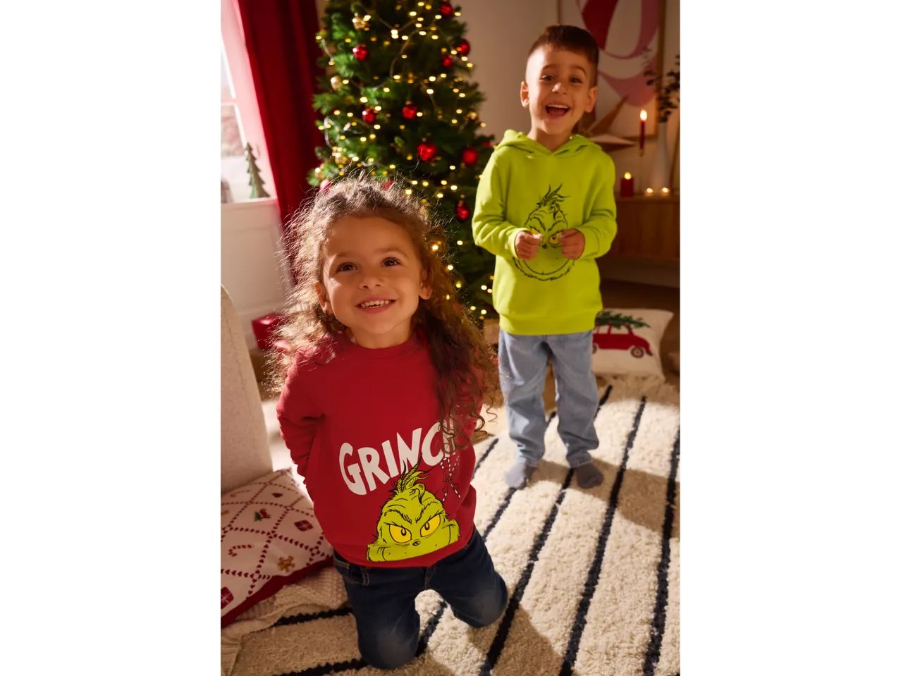 Felpa da bambina “Grinch”