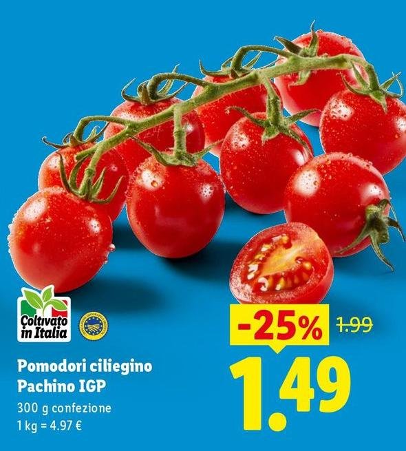 Pomodori Ciliegino Pachino IGP
