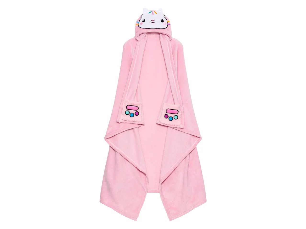 Coperta con cappuccio “Gabby’s Dollhouse, Paw Patrol”