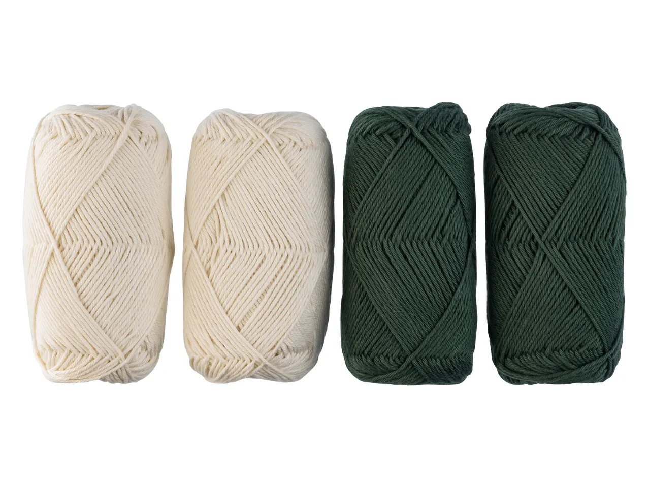 Filo in cotone per uncinetto e maglia, 4 pezzi