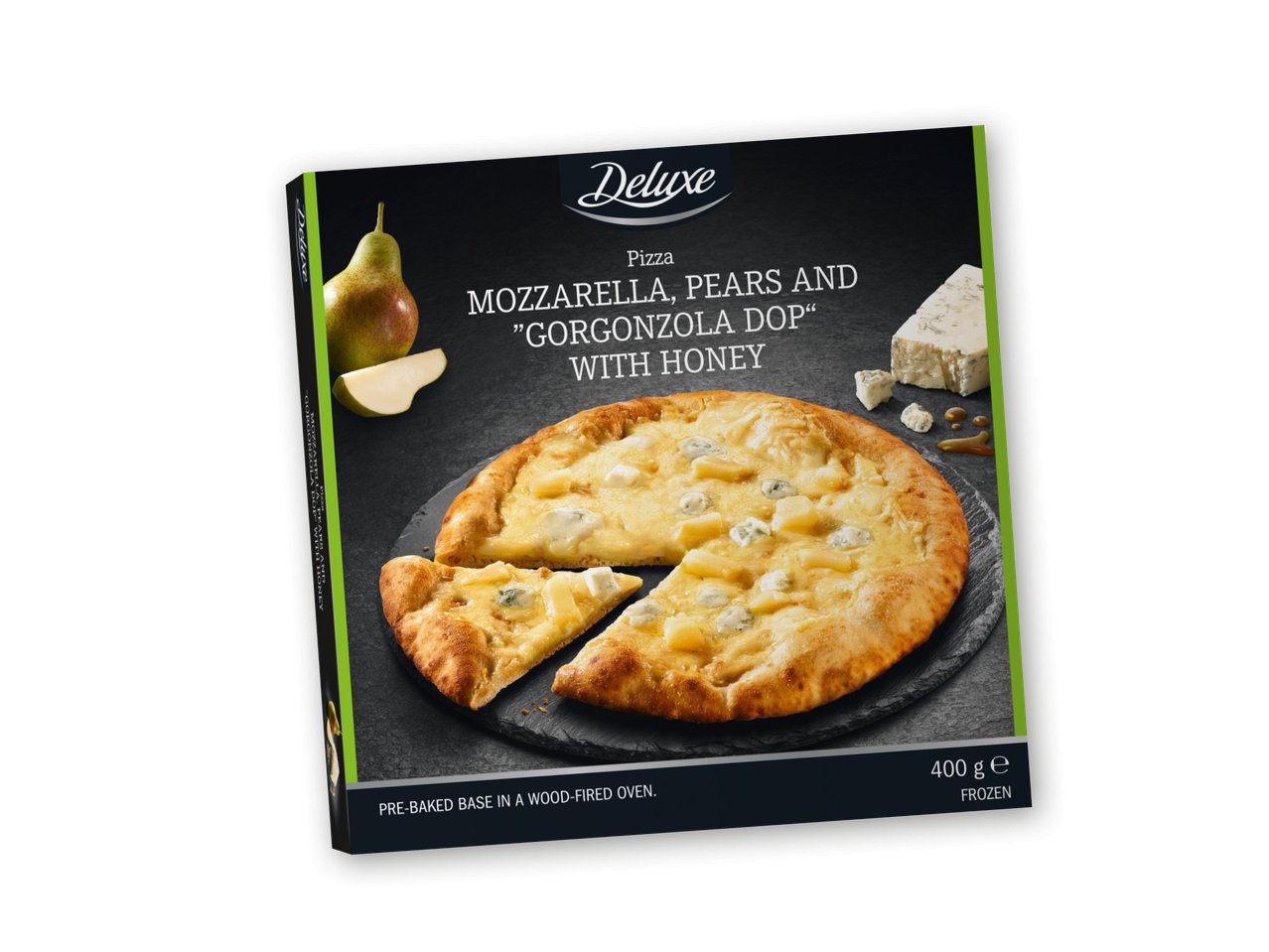 Pizza con "Gorgonzola DOP", miele e pere