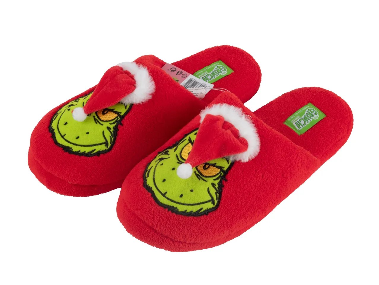 Pantofole da uomo e donna ‘‘Grinch’’