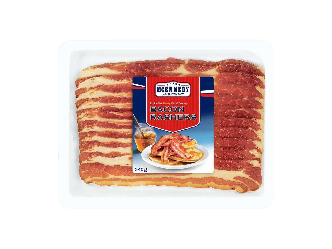 Fette di pancetta affumicata al miele