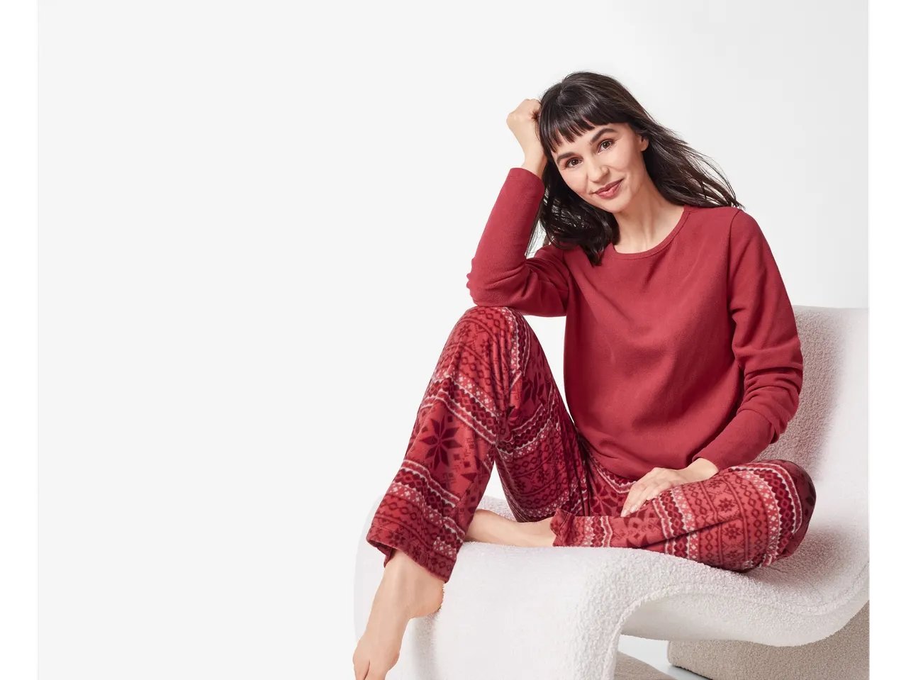 Pigiama in pile da donna