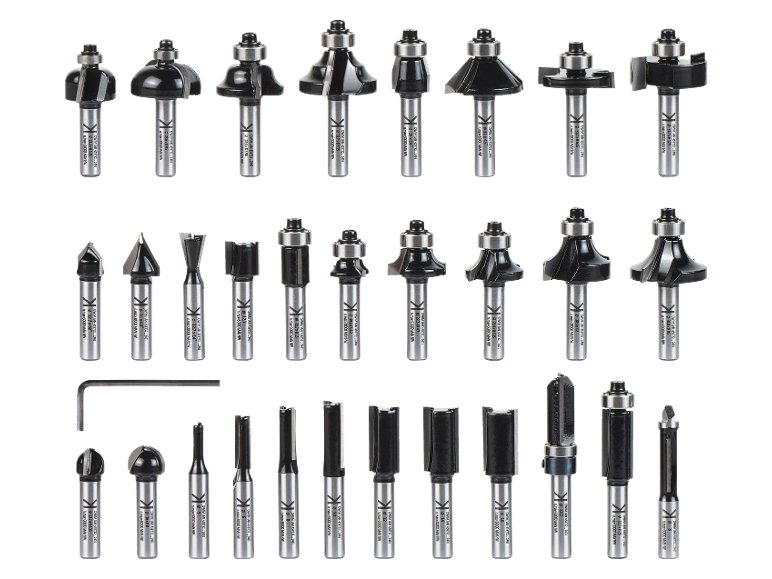 Set bit per fresatrice, 30 pezzi
