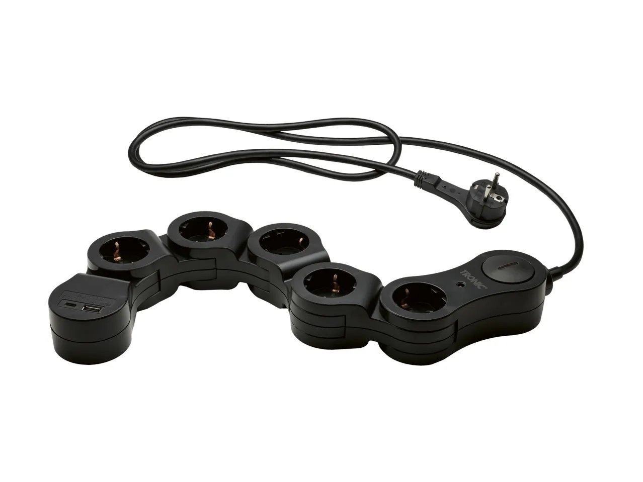 Presa multipla flessibile con USB