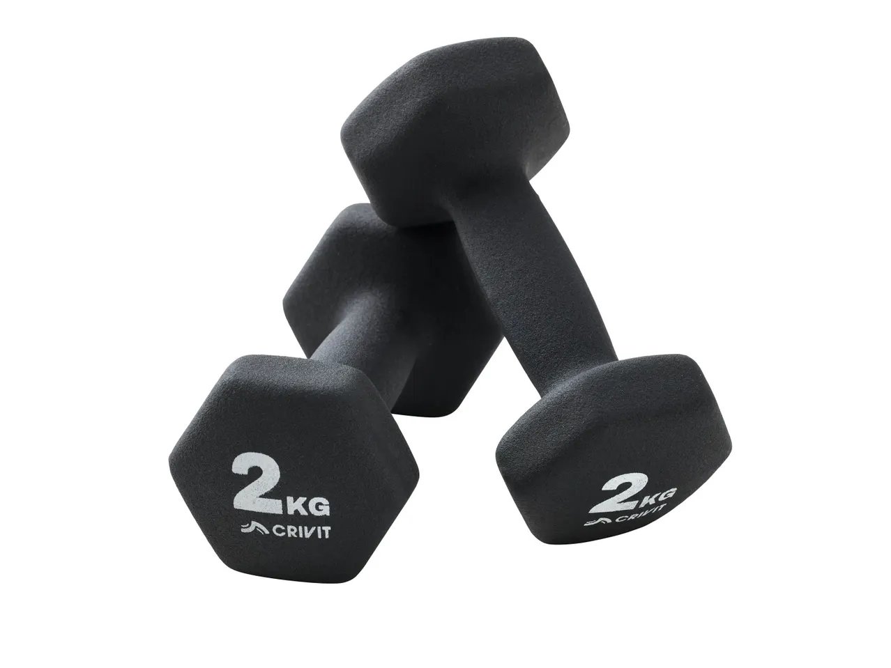 Set manubri da 2 kg, tavola per push-up o peso kettlebell