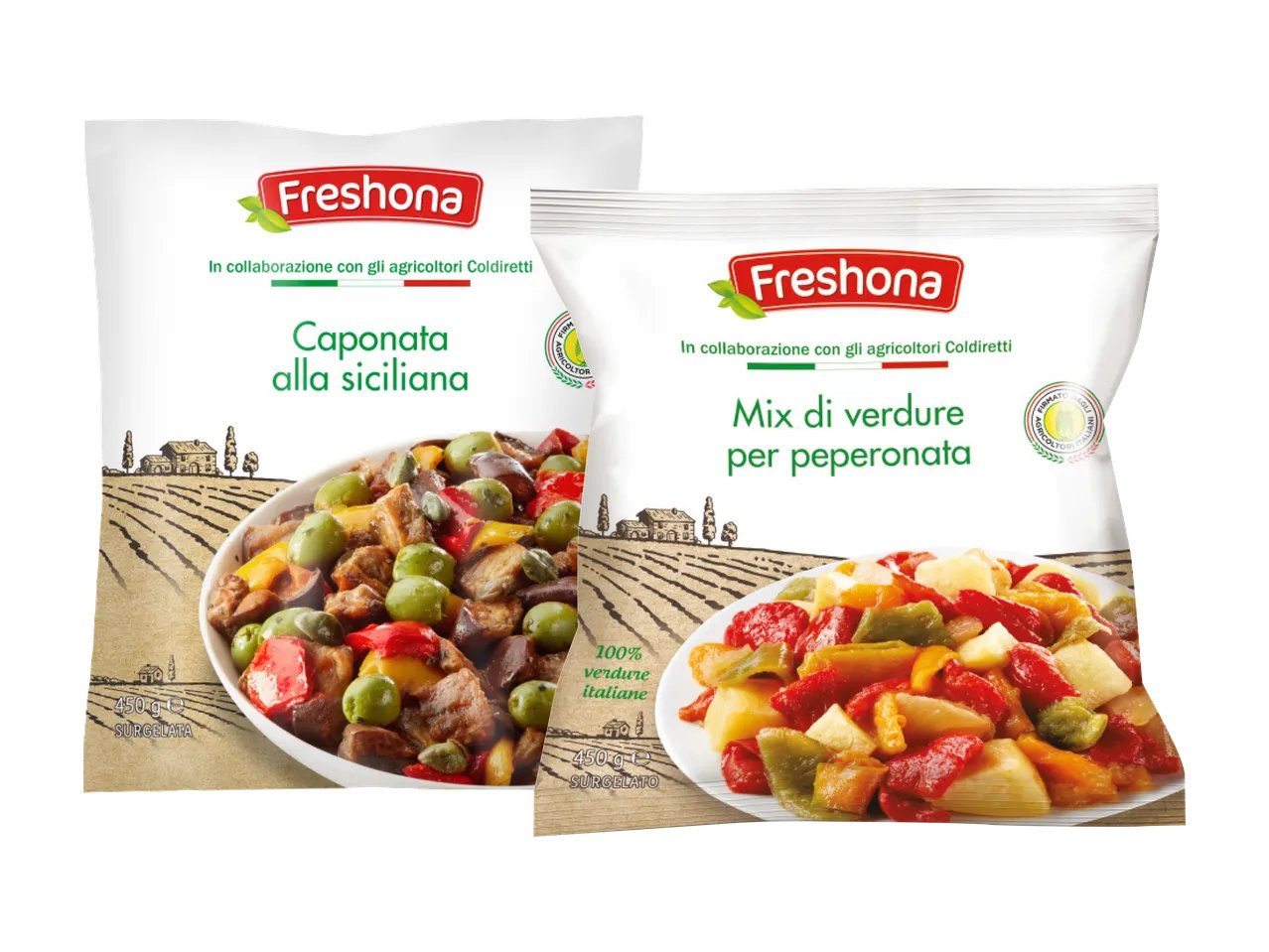 Mix di verdure per peperonata o Caponata alla siciliana