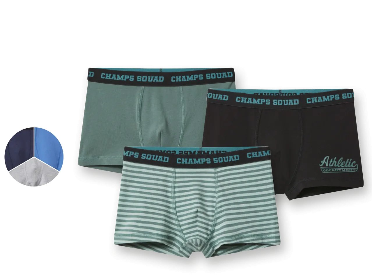 Boxer da bambino, 3 pezzi