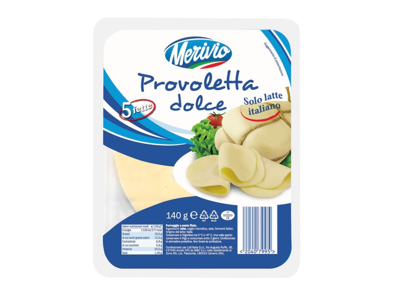 Provoletta dolce a fette