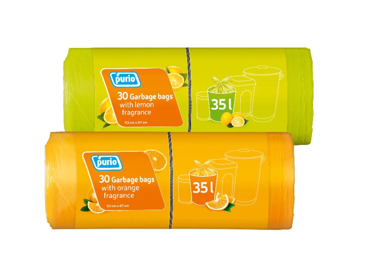 Sacchetti per rifiuti con manici