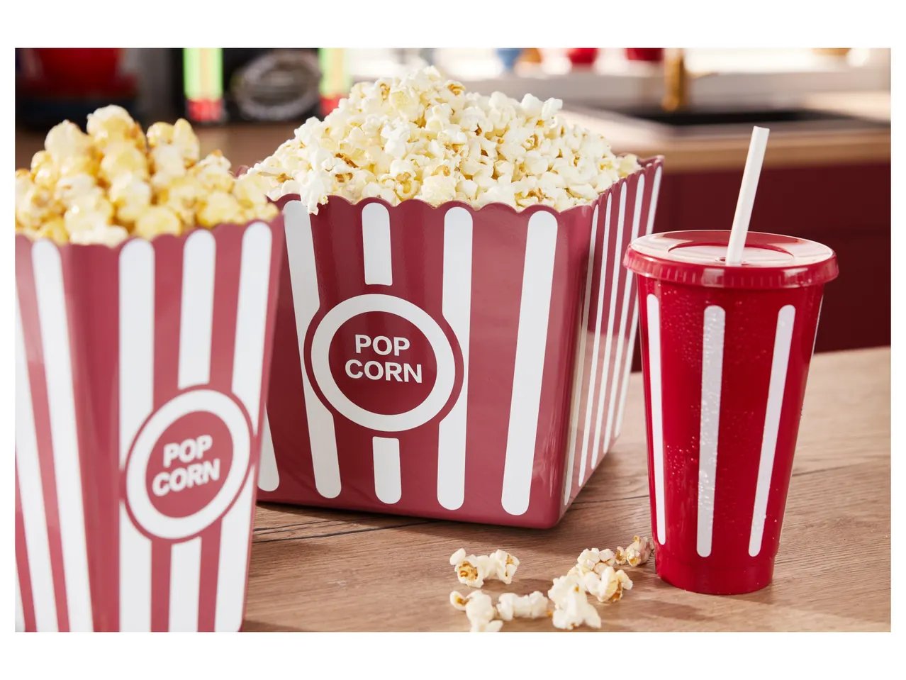 Set bicchieri o accessori per pop corn