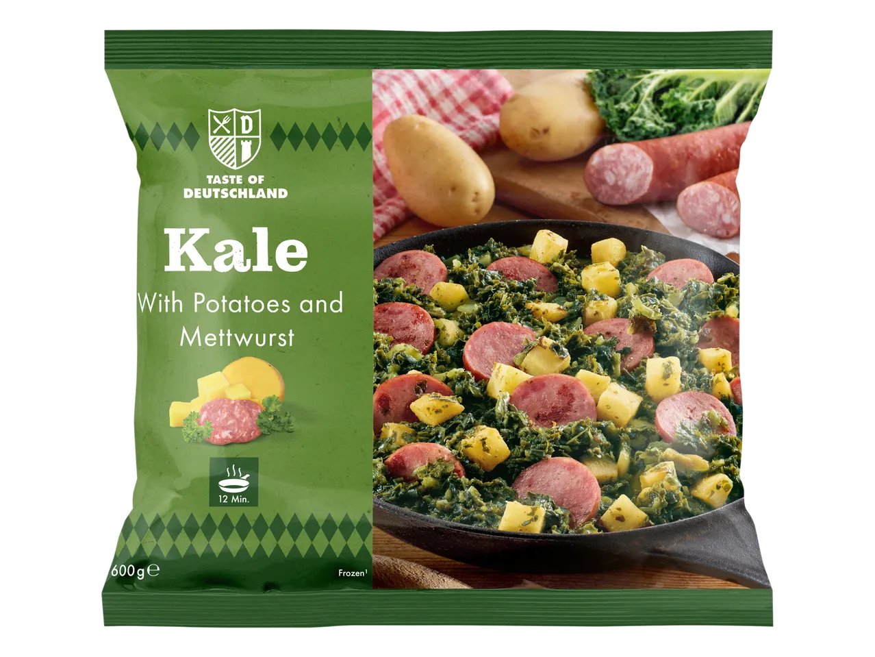 Specialità a base di cavolo verde, salsicce e patate