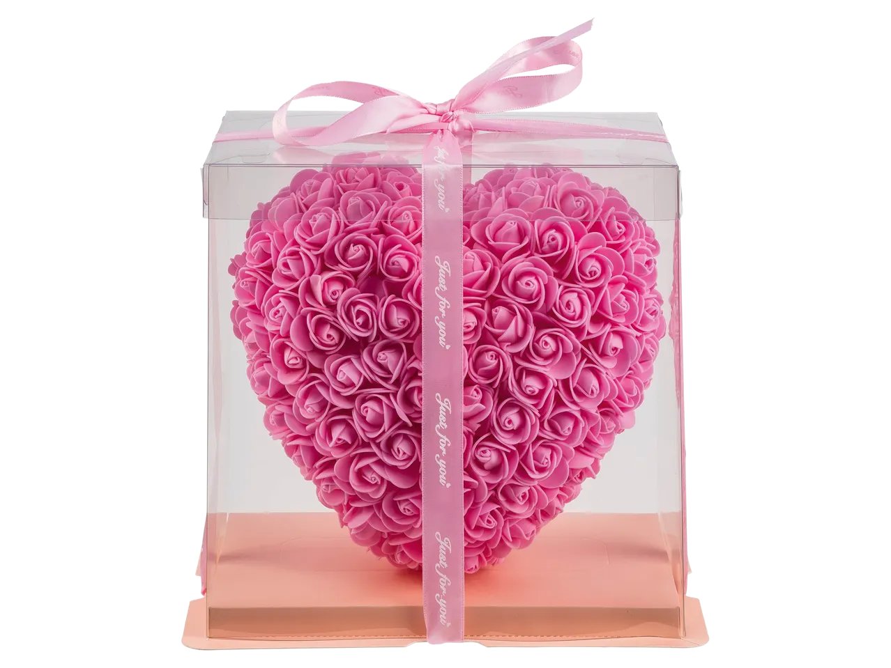 Scatola regalo con rose decorative