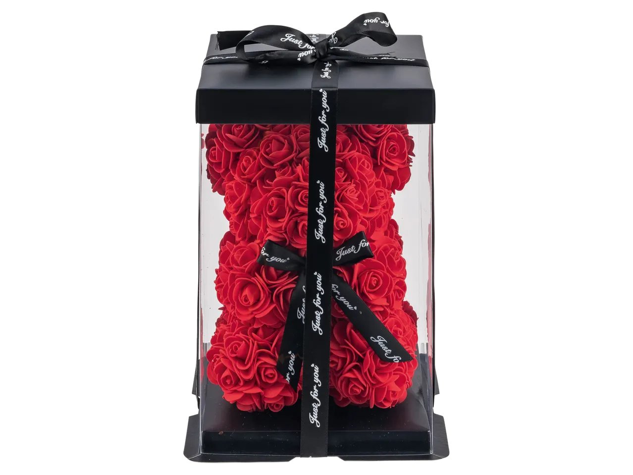 Scatola regalo con rose decorative