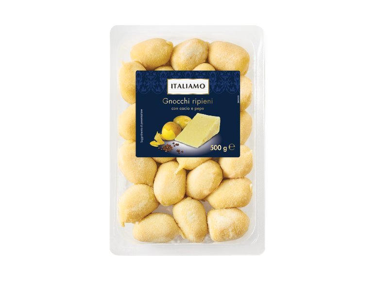 Gnocchi ripieni con cacio e pepe