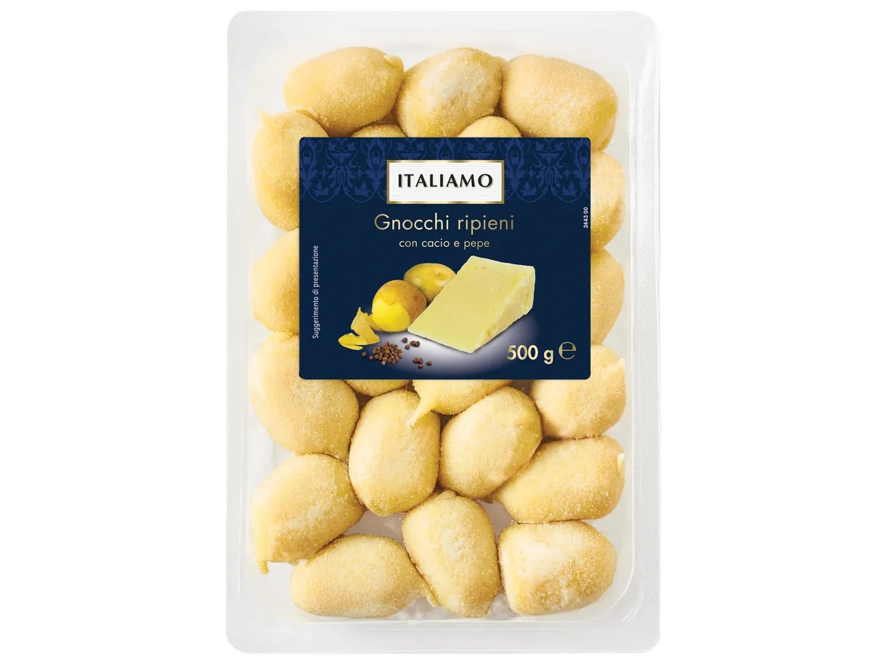 Gnocchi ripieni con cacio e pepe