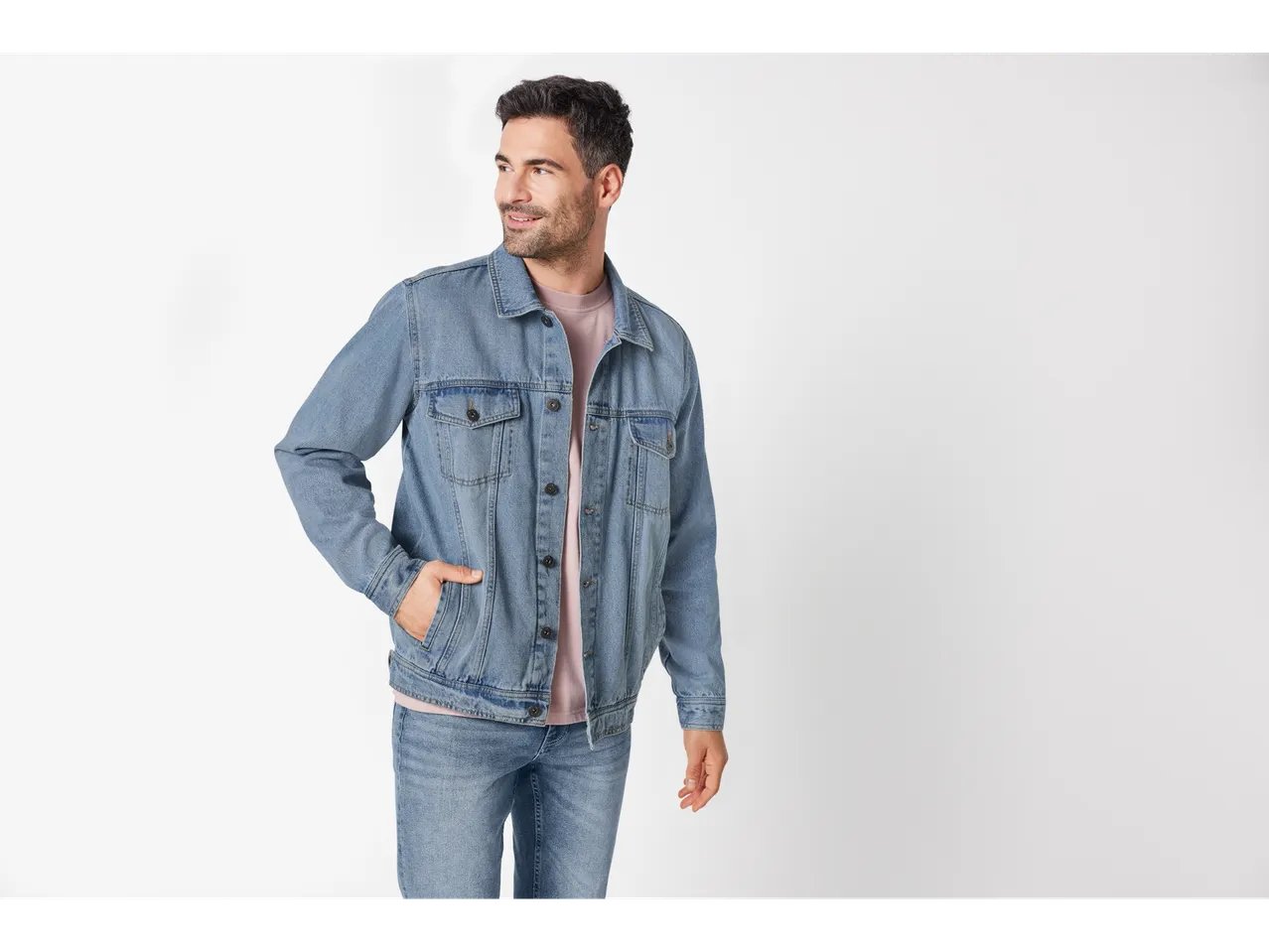 Giubbino in jeans da uomo