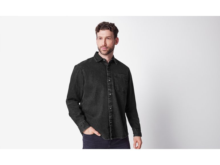 Camicia in jeans da uomo