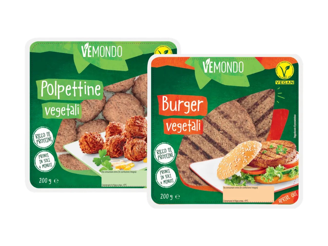 VEMONDO Burger o polpettine vegetali